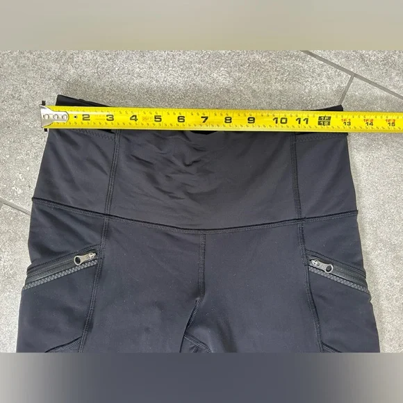 Lululemon Fleece Lined Leggings Black Running Size 6 - Picture 8 of 12